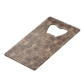 "Rebe" Tapetenentwurf, 1873 Kreditkarten Flaschenöffner (Vorderseite Schrägansicht)