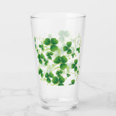 Rebe-u. -Kleeblatt-Klee St. Patricks Tages Glas (Rückseite)