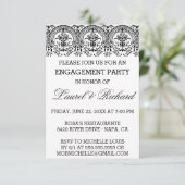 Rebe-Verlobungs-Party Einladung (Stehend Vorderseite)