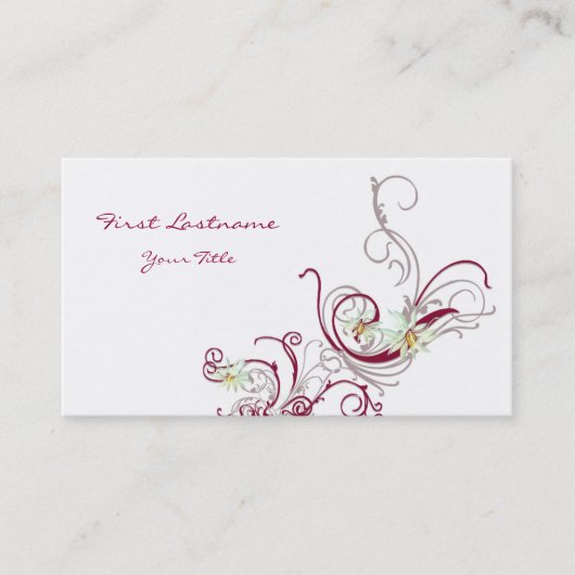 Rebe-Visitenkarte Visitenkarte (Vorderseite)