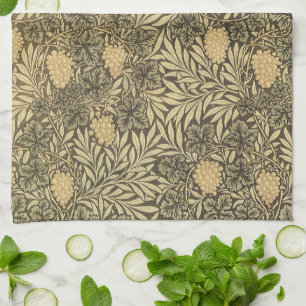 Rebe von William Morris, Vintage Stoffmuster Geschirrtuch