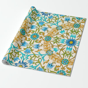 Rebe von William Morris, Vintage Textilkunst Geschenkpapier