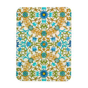 Rebe von William Morris, Vintage Textilkunst Magnet
