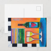 Rebe zu Wein Postkarte (Vorne/Hinten)