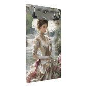 Rebecca an der Mini-Zwischenablage Mini Klemmbrett (Schrägansicht)