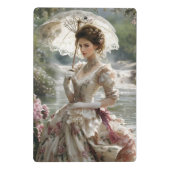 Rebecca an der Mini-Zwischenablage Mini Klemmbrett (Rückseite)