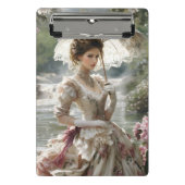 Rebecca an der Mini-Zwischenablage Mini Klemmbrett (Vorderseite)