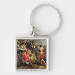 Rebecca, der Abschied zu ihrer Familie, c.1562 Schlüsselanhänger