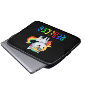 Rebecca Einhorn Laptopschutzhülle (Vorne Knopf)