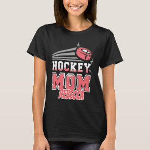 Rebecca Hockey-Mama mit Puck Damen T-Shirt