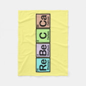 Rebecca machte von den Elementen Fleecedecke (Vorderseite)