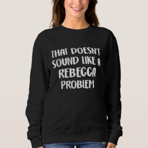 REBECCA Personalisierte Niedliche Blume Girls REBE Sweatshirt