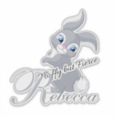Rebecca Rabbit Sticker (Vorderseite)