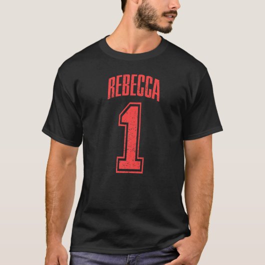 Rebecca Supporter Nummer 1 Großer Lüfter T-Shirt (Vorderseite)