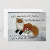 Rebecca und Amy in ... "Sleigh Bells" Postkarte (Vorne/Hinten)