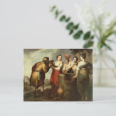 Rebecca und Eliezer am Brunnen, c.1665 Postkarte (Stehend Vorderseite)
