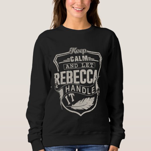 Rebecca Vorname Shirt Rebecca Name Geburtstag (Vorderseite)