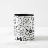 Rebecca's Coole Katzen Niedlich Funny Cat CUSTOM Tasse (Zentrum)
