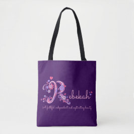Rebekah R Monogrammkunst- u. Tasche