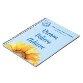 Rebekah’s Legacy Dream • Believe • Achieve Journal Notizblock (Linke Seite)