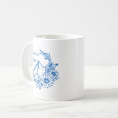 Rebekahs Legacy-Logo-Tasse Kaffeetasse (Vorderseite Links)