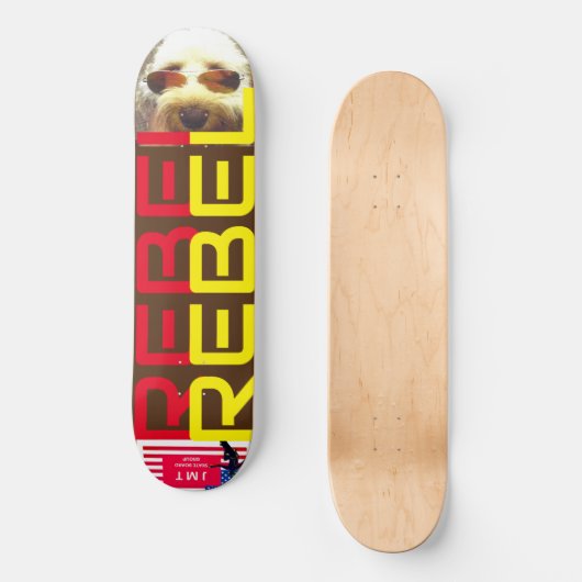 REBEL 8 1/4" Skateboard Deck (Vorderseite)