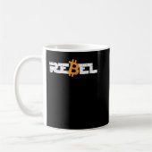Rebel Bitcoin Crypto CryptoCurrency Trader Miner M Kaffeetasse (Links)