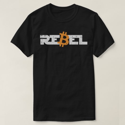 Rebel Bitcoin Crypto CryptoCurrency Trader Miner M T-Shirt (Design vorne)
