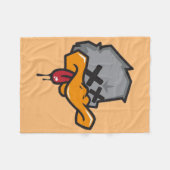 Rebel Duck Fleecedecke (Vorderseite (Horizontal))