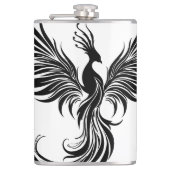Rebel Flame - Phoenix Vinyl Flask Flachmann (Vorderseite)