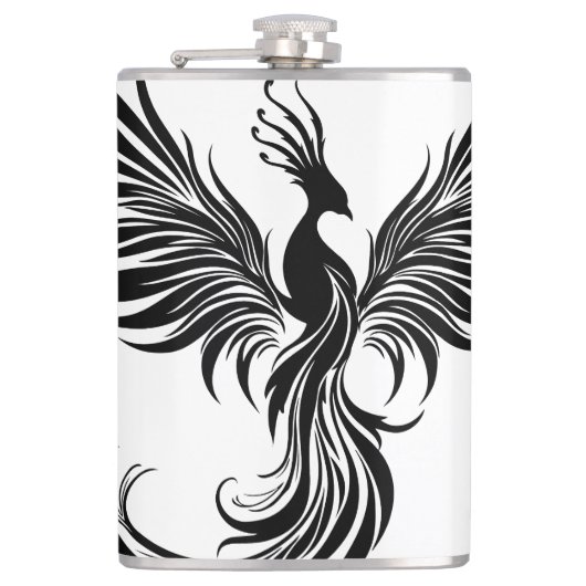 Rebel Flame - Phoenix Vinyl Flask Flachmann (Vorderseite)