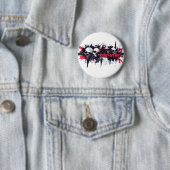 "Rebel Forever" - Edgy Skull Graphic Design Button (Beispiel)