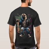 Rebel Graffiti Mops - Skateboard Street Art Dog T-Shirt (Rückseite)