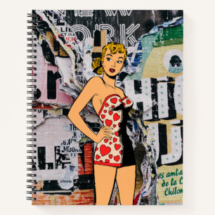 Rebel Heart Pin-Up Notizbuch