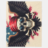 Rebel Heritage Fleecedecke (Vorderseite)