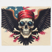 Rebel Heritage Fleecedecke (Vorderseite (Horizontal))