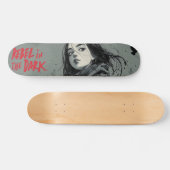 Rebel in Dark Comic Book Style Design Skateboard (Horizontal)