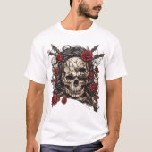 Rebel Ink Threads: Rock & Rose Revival Collection T-Shirt (Vorderseite)