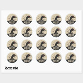 Rebel Loon Headfirst Dive – Resist Badge Runder Aufkleber (Blatt)