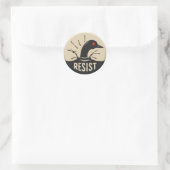 Rebel Loon Headfirst Dive – Resist Badge Runder Aufkleber (Tasche)