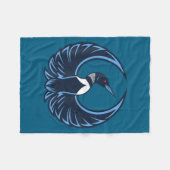 Rebel loon minnesota stark fleecedecke (Vorderseite (Horizontal))
