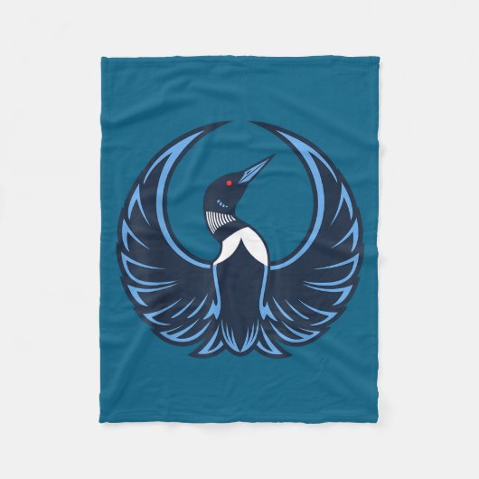 Rebel loon minnesota stark fleecedecke (Vorderseite)