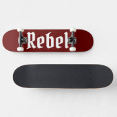 Rebel maroon bg skateboard (Horizontal)