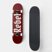 Rebel maroon bg skateboard (Vorderseite)