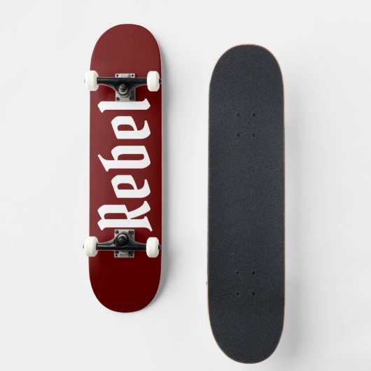 Rebel maroon bg skateboard (Vorderseite)