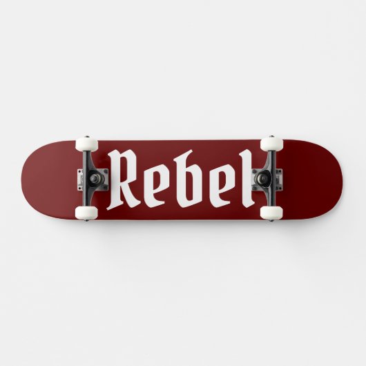 Rebel maroon bg skateboard (Horizontal)