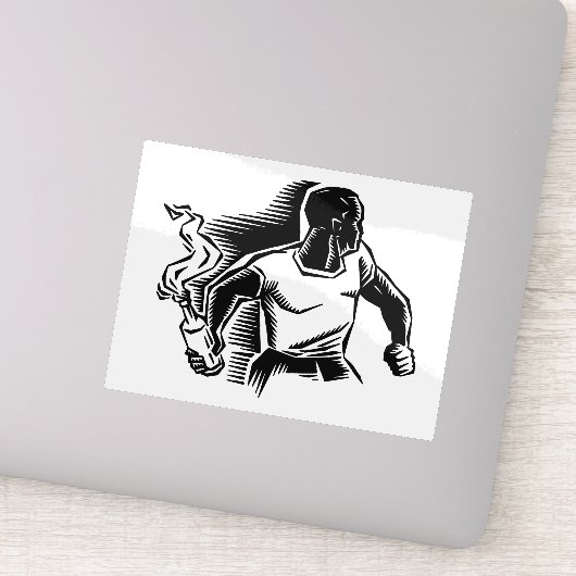 Rebel, Molotov Cocktail, Riots, Communist Style Aufkleber (Detail)