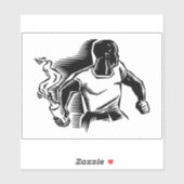 Rebel, Molotov Cocktail, Riots, Communist Style Aufkleber (Blatt)