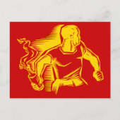 Rebel, Molotov Cocktail, Riots, Communist Style Postkarte (Vorderseite)