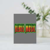 Rebel Music Postkarte (Stehend Vorderseite)